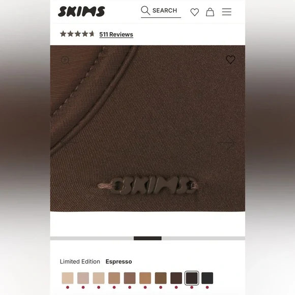 SKIMS NO SHOW UNLINED DEMI BRA - Picture 3 of 4
